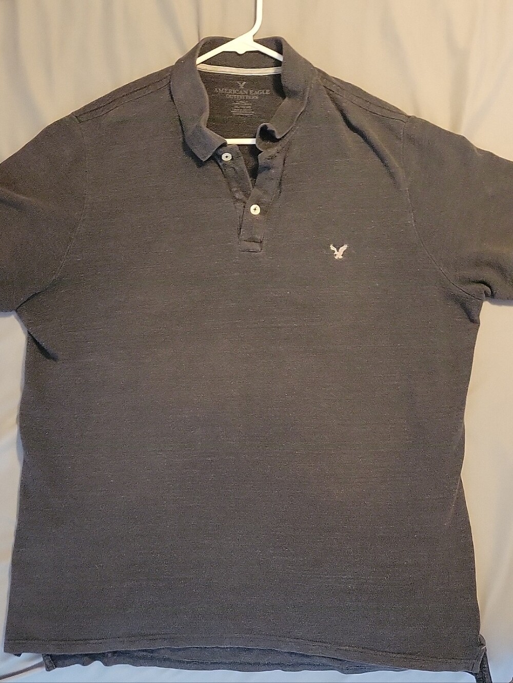 American Eagle Outfitters Men’s Polo - Charcoal Gray